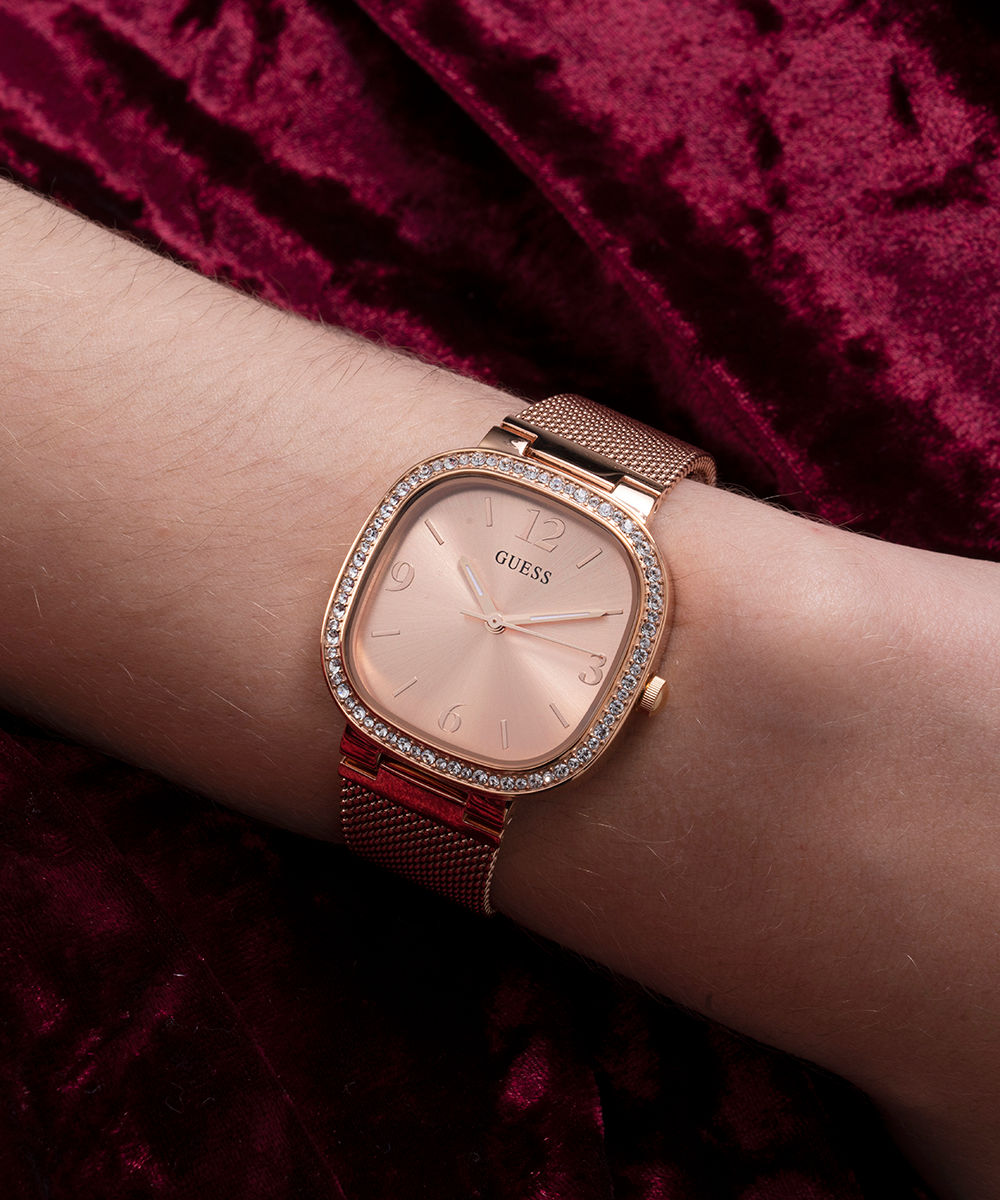 GUESS Ladies Rose Gold Tone Analog Watch  GW0354L3