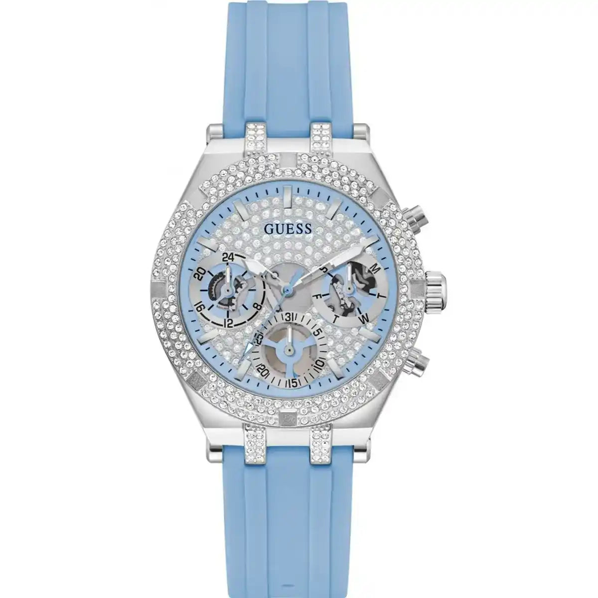 GUESS Analog Blue Dial Women's Watch-GW0407L1