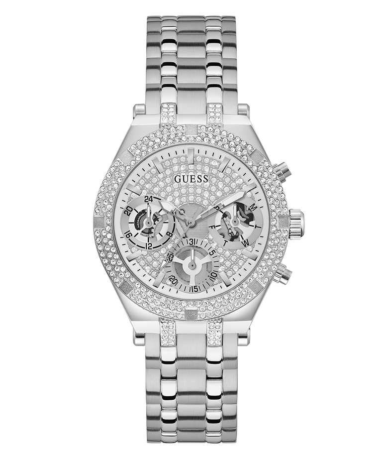 GUESS Ladies Silver Tone Multi-function Watch GW0440L1