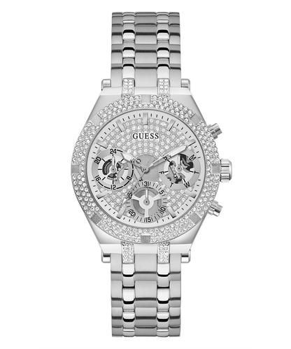 GUESS Ladies Silver Tone Multi-function Watch GW0440L1