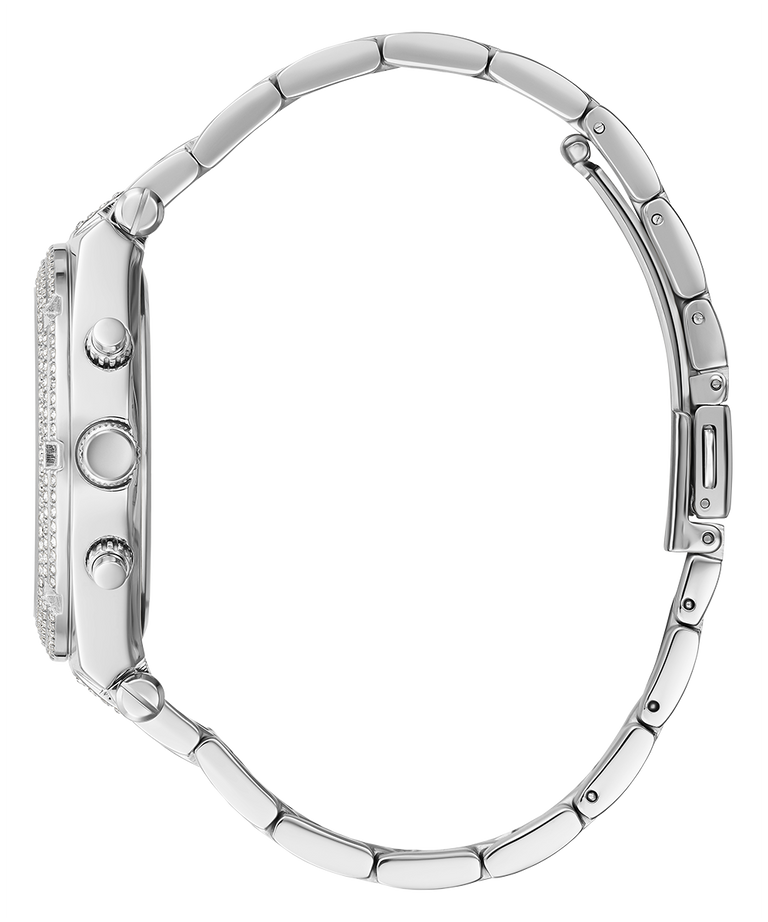 GUESS Ladies Silver Tone Multi-function Watch GW0440L1