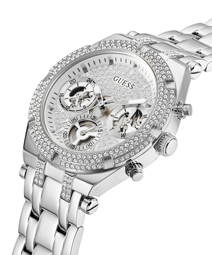 GUESS Ladies Silver Tone Multi-function Watch GW0440L1