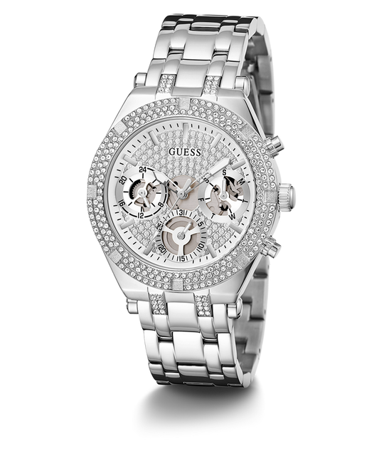 GUESS Ladies Silver Tone Multi-function Watch GW0440L1
