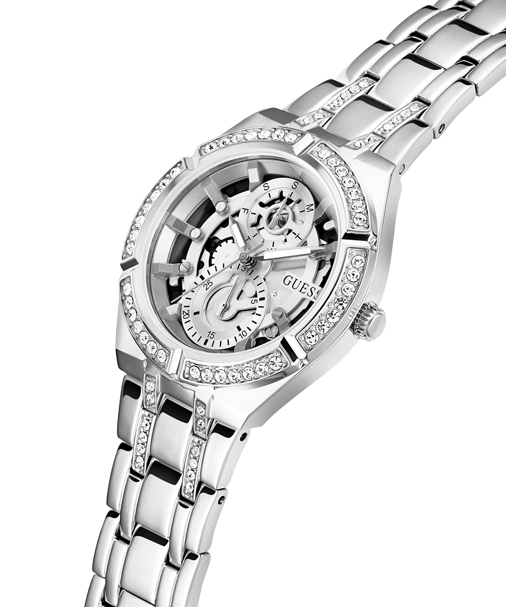 GUESS GW0604L1 Women's Watch Silver Tone Stainless Steel Bracelet