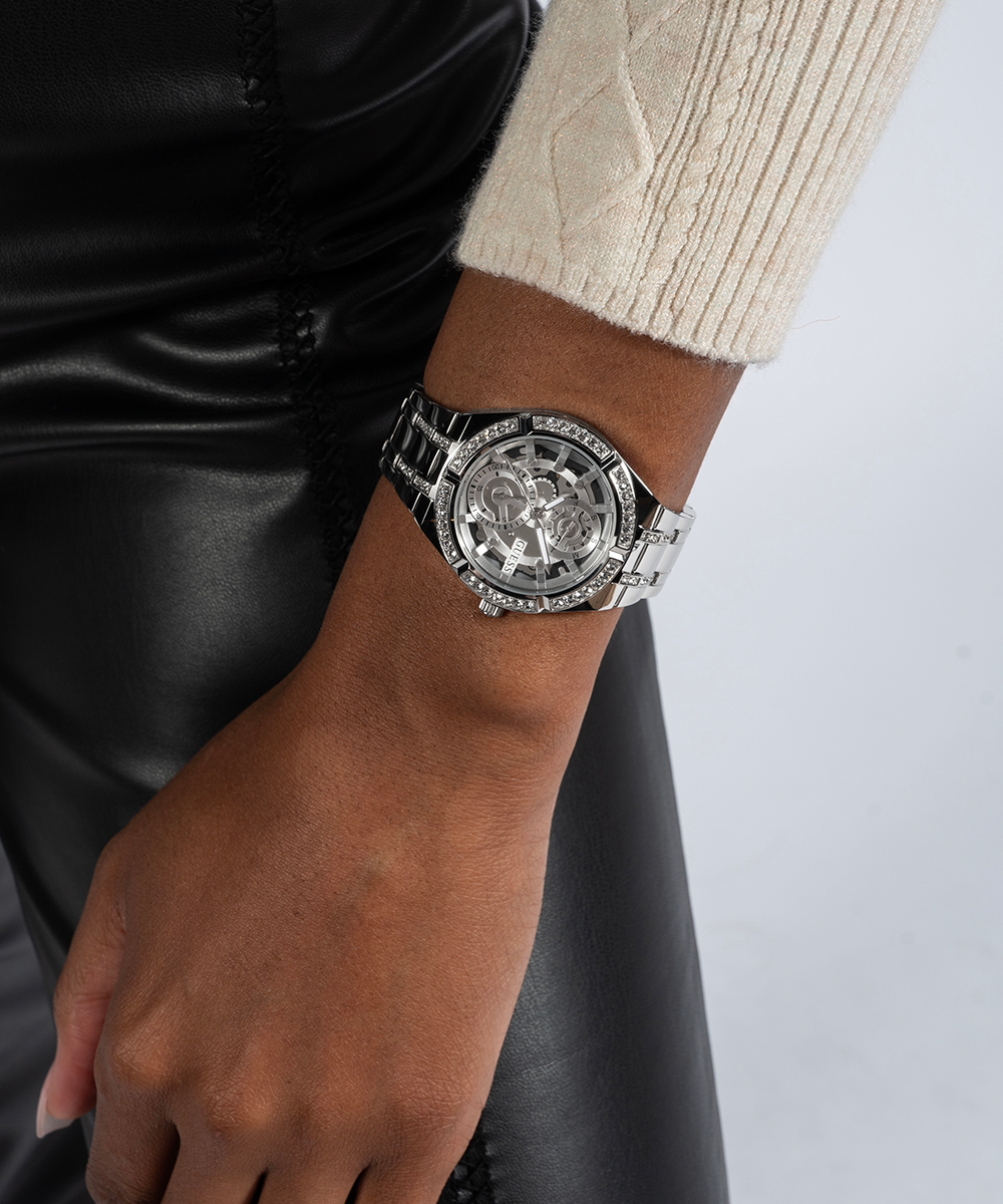 GUESS GW0604L1 Women's Watch Silver Tone Stainless Steel Bracelet