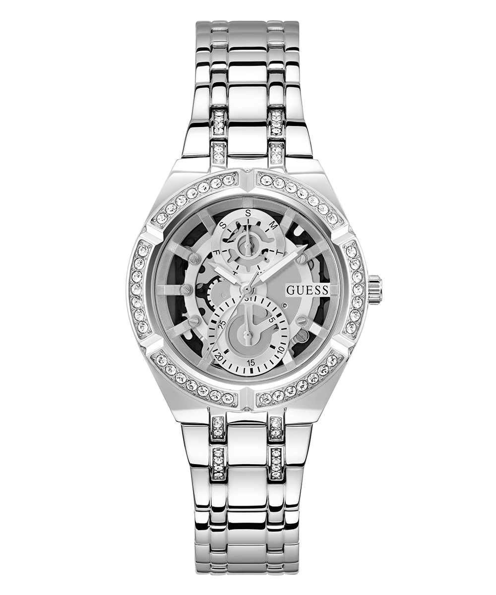 GUESS GW0604L1 Women's Watch Silver Tone Stainless Steel Bracelet