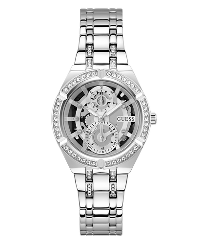 GUESS GW0604L1 Women's Watch Silver Tone Stainless Steel Bracelet