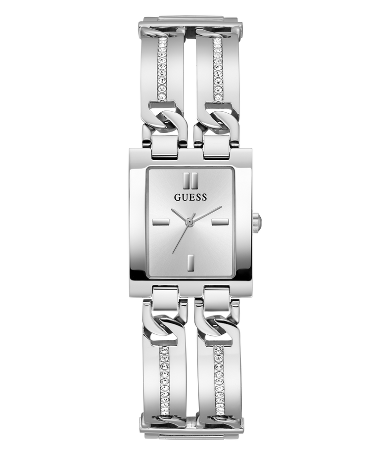 GUESS Ladies Silver Tone Analog Watch GW0668L1