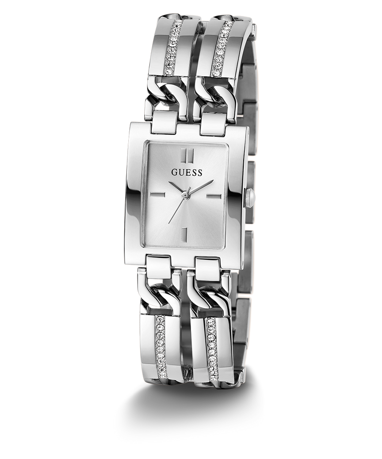 GUESS Ladies Silver Tone Analog Watch GW0668L1