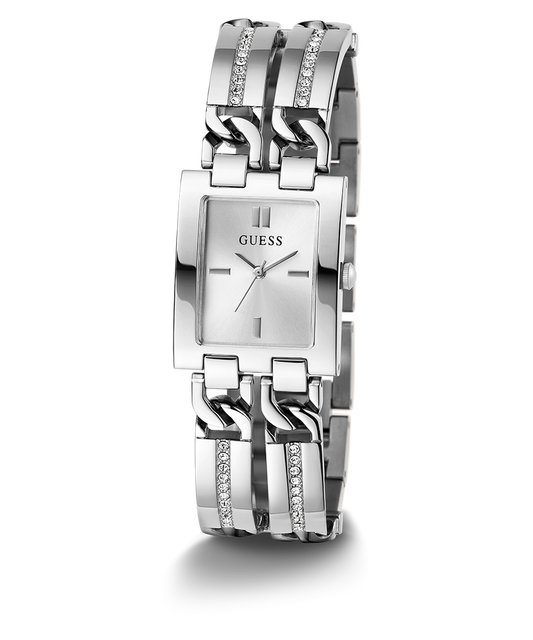 GUESS Ladies Silver Tone Analog Watch GW0668L1