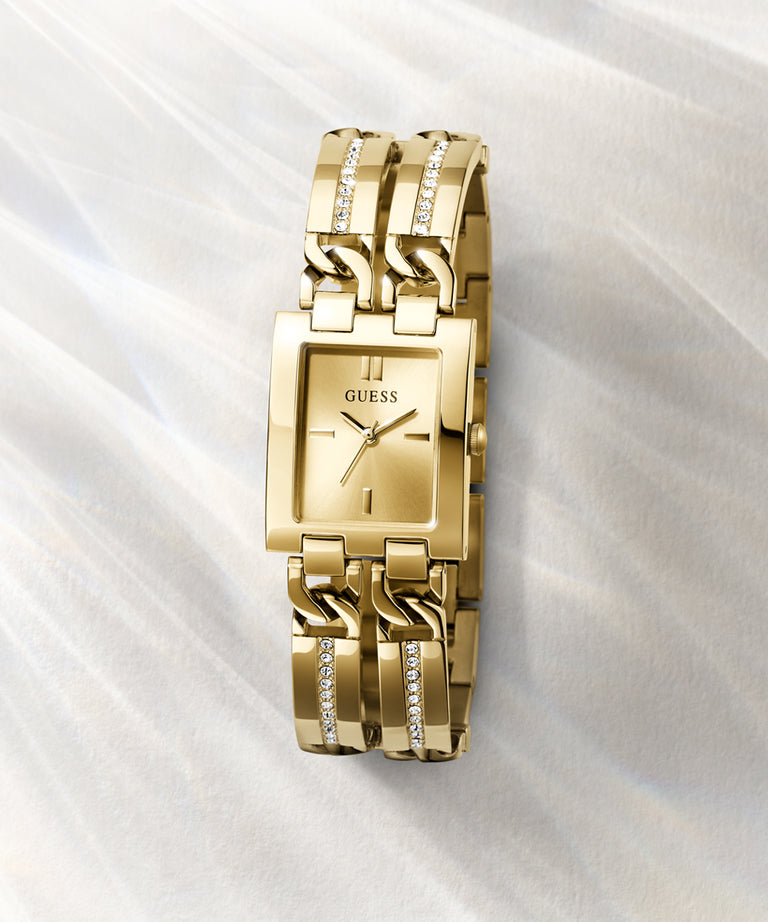GUESS Ladies Gold Tone Analog Watch GW0668L2