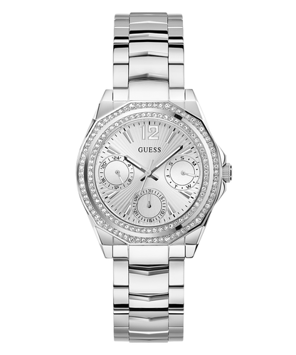 GUESS Ladies Silver Tone Multi-function Watch GW0685L1