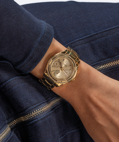 GUESS Ladies Gold Tone Multi-function Watch GW0685L2