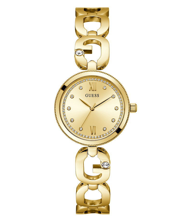 Guess Women's Gold Stainless Steel Watch, Champagne Dial | Gw0759l2