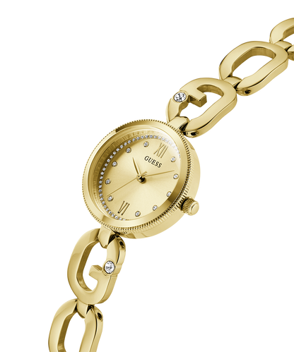 Guess Women's Gold Stainless Steel Watch, Champagne Dial | Gw0759l2