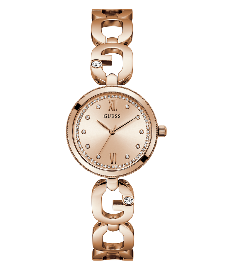 Guess Women's Rose Gold Watch, Recycled Steel | Gw0759l3