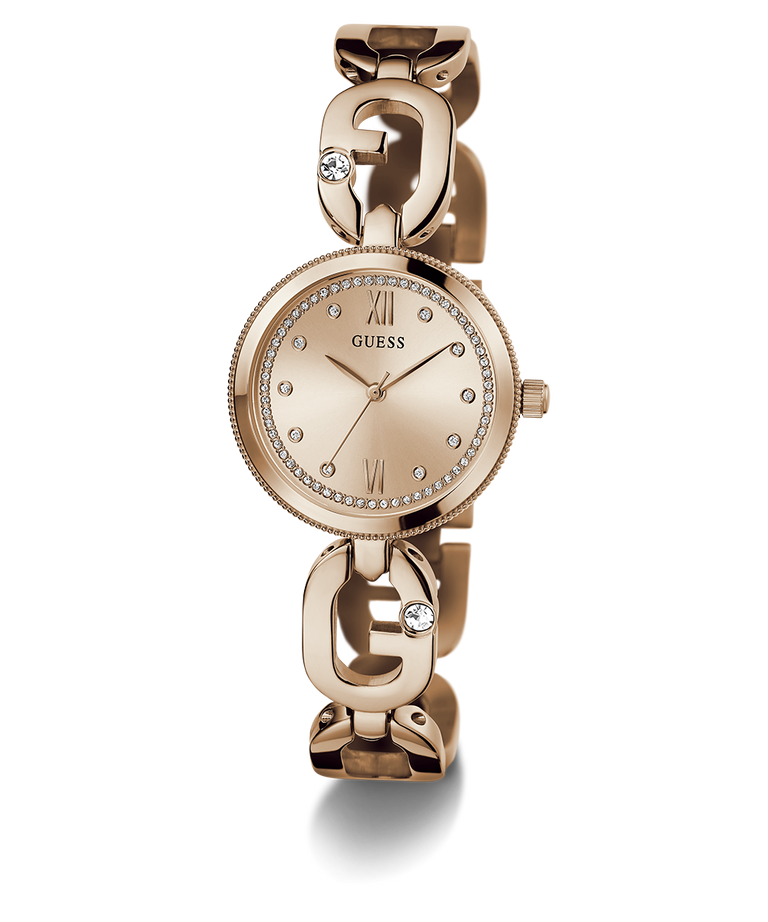 Guess Women's Rose Gold Watch, Recycled Steel | Gw0759l3