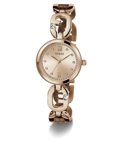 Guess Women's Rose Gold Watch, Recycled Steel | Gw0759l3
