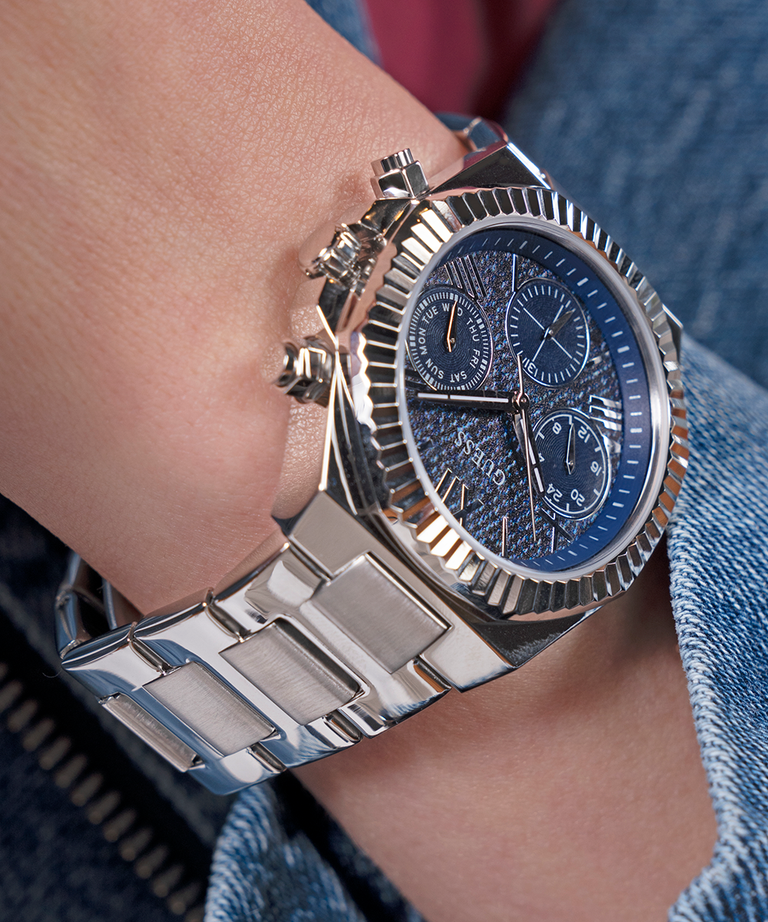GUESS Ladies Silver Tone Multi-function Watch  GW0769L1