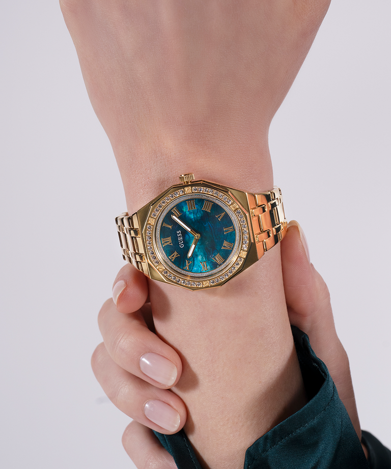 GUESS Ladies Gold Tone Analog Watch GW0770L2