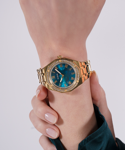 GUESS Ladies Gold Tone Analog Watch GW0770L2