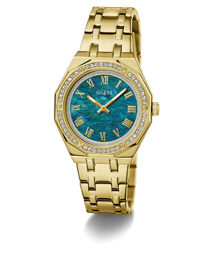 GUESS Ladies Gold Tone Analog Watch GW0770L2