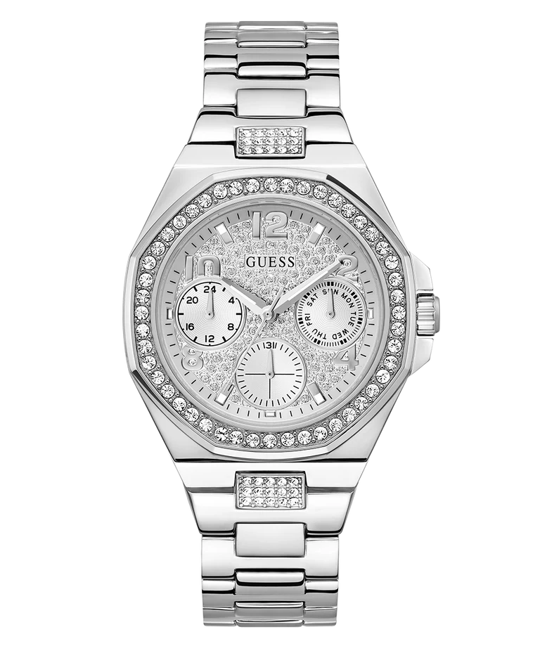 GUESS Ladies Silver Tone Multi-function Watch  GW0777L1