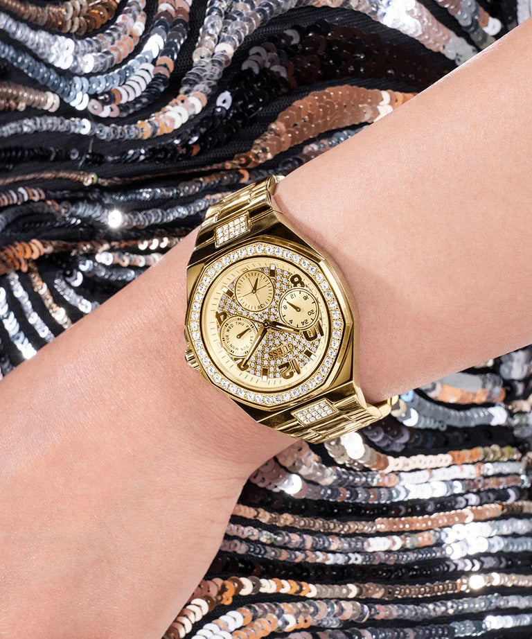 GUESS Ladies Gold Tone Multi-function Watch GW0777L2