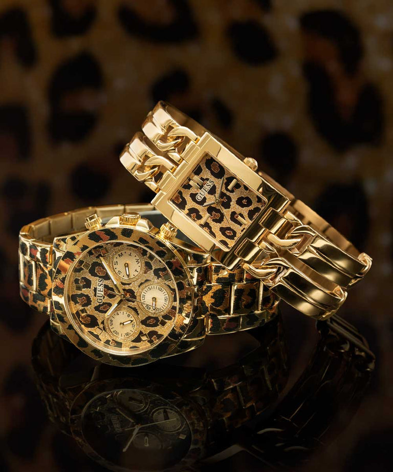 GUESS Ladies Gold Tone Analog Watch   GW0807L2