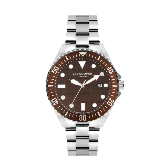 LEE COOPER Men's Brown Stainless Steel Watch - LC07541.340