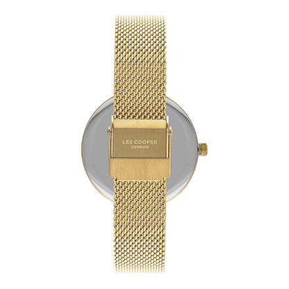 LEE COOPER Women's Gold Stainless Steel Analog Watch With Gift Set Necklace - LC07806.270