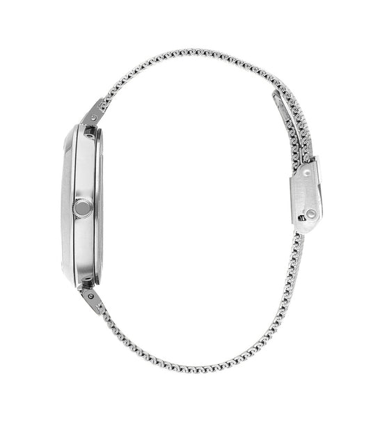 LEE COOPER Women's Silver Stainless Steel Analog Watch With Gift Set Necklace - LC07806.390