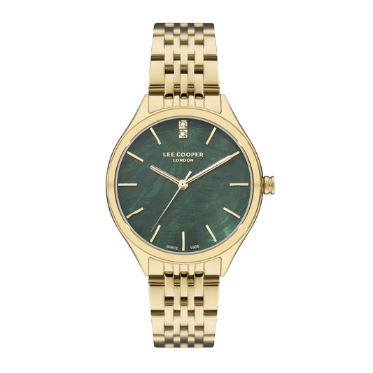 LEE COOPER Women's Gold Stainless Steel Analog Watch - LC07821.170