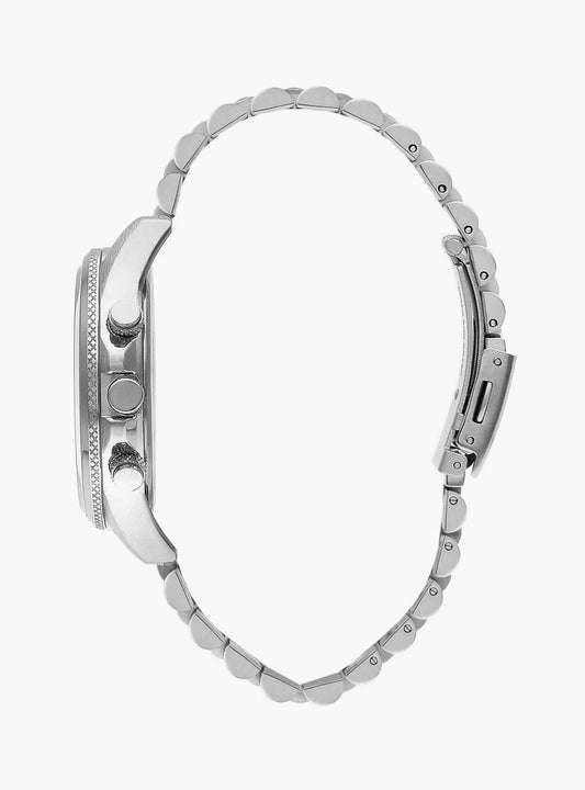 LEE COOPER Men's Silver Stainless Steel Multi Function Watch - LC07852.360