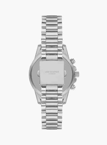 LEE COOPER Men's Silver Stainless Steel Multi Function Watch - LC07852.370