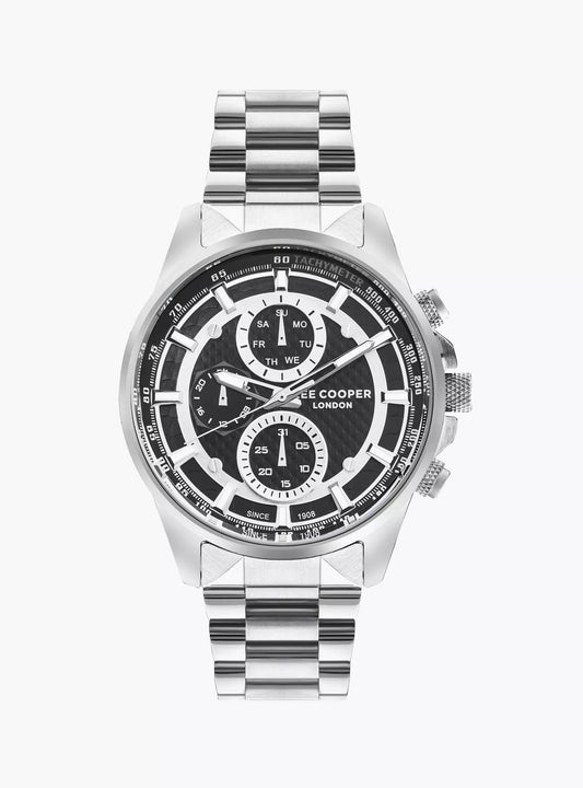 LEE COOPER Men's Silver Stainless Steel Multi Function Watch - LC07852.350