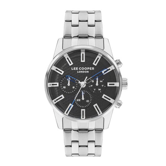 LEE COOPER Men's Silver Stainless Steel Multi Function Watch - LC07879.350