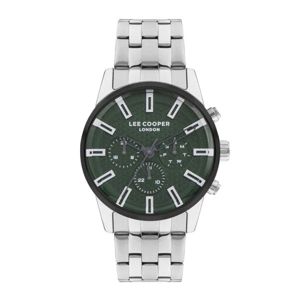 LEE COOPER Men's Silver Stainless Steel Multi Function Watch - LC07879.370
