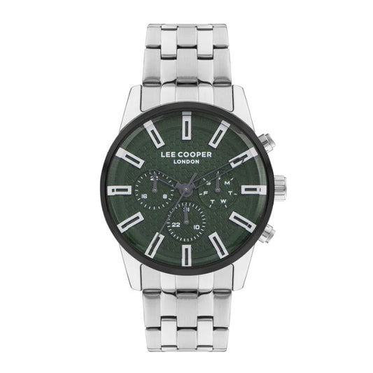 LEE COOPER Men's Silver Stainless Steel Multi Function Watch - LC07879.370