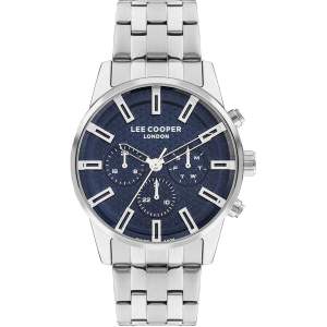 LEE COOPER Men's Silver Stainless Steel Multi Function Watch - LC07879.390