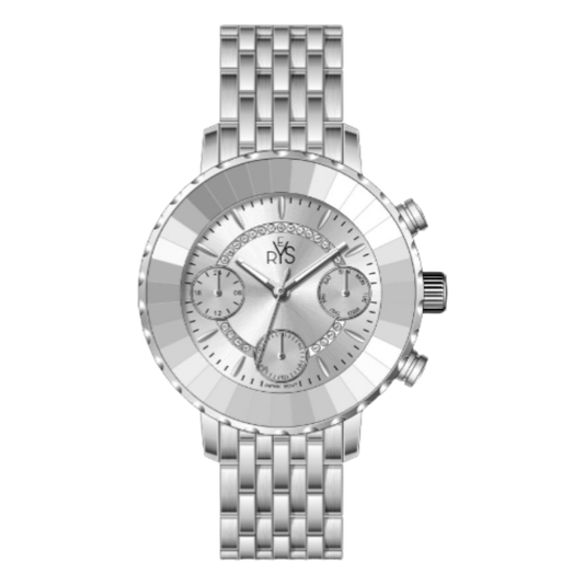 REYS Women's [Band Color] Stainless Steel Chronograph Watch - R2041-SS