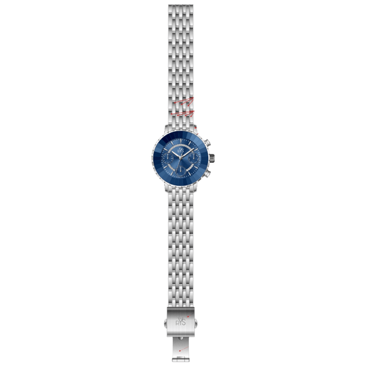REYS Women's Silver and Blue Stainless Steel Chronograph Watch - R2041-SP