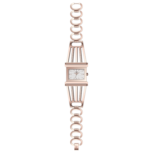 REYS Women's Rose Gold and Silver Stainless Steel Watch - R2038-RS
