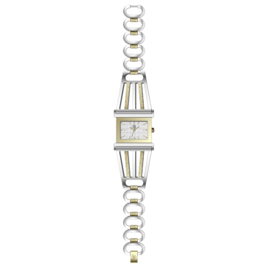 REYS Women's Silver and Gold Stainless Steel Watch - R2038-TGS