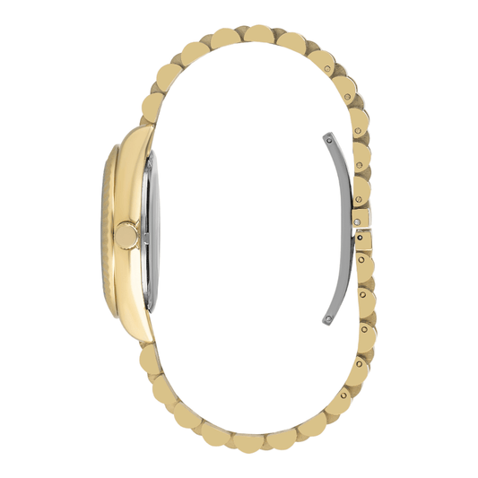 Beverly Hills Polo Club BP3172C.120 - Women's White MOP Dial Watch Gold Strap