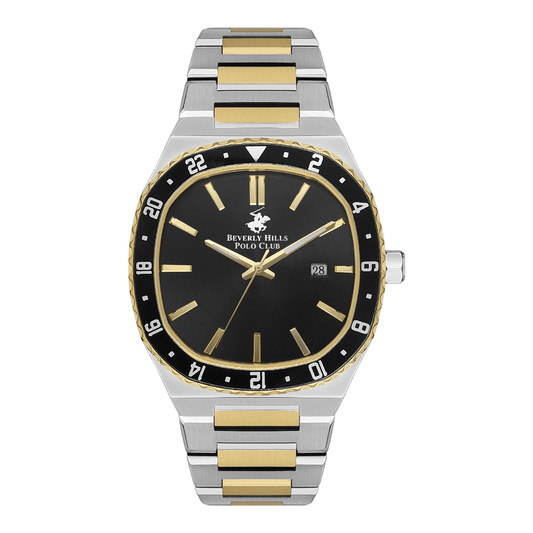 Beverly Hills Polo Club BP3296X.250 - Men's Black Dial Two-Tone Watch