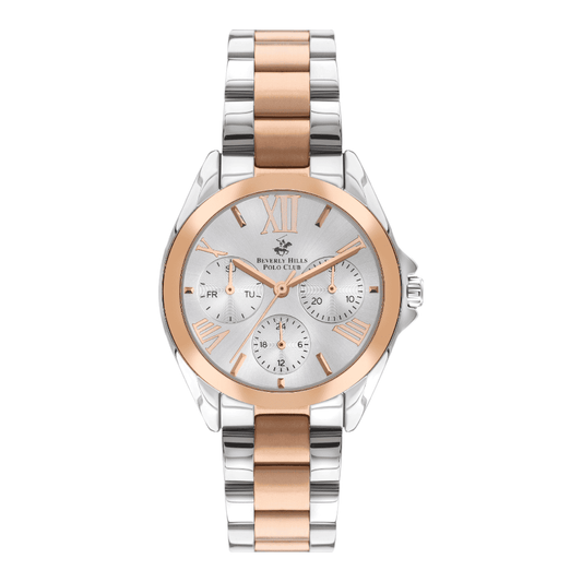Beverly Hills Polo Club BP3313X.530 - Women's White MOP Dial Two-Tone Watch