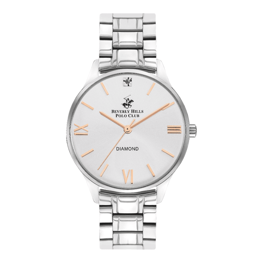 Beverly Hills Polo Club Women's Analog Silver Dial Watch BP3348X.330