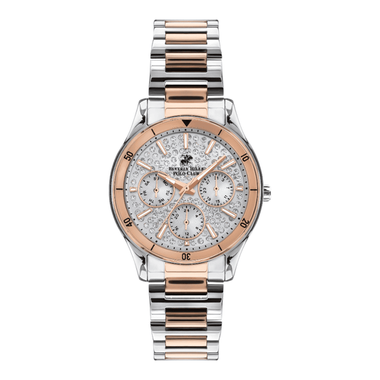 Beverly Hills Polo Club Women's Multi-Function Silver Dial Watch BP3350X.530