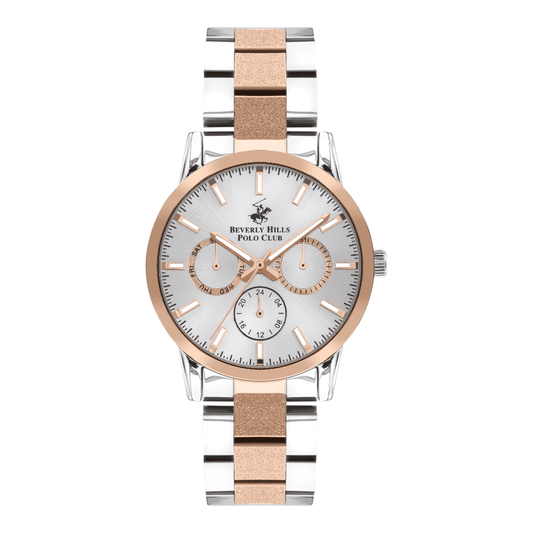 Beverly Hills Polo Club Women's Multi-Function Silver Dial Watch BP3360X.530